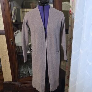 Halogen Cashmere Blend Cardigan in Soft Gray